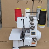 Mini machine à coudre domestique électrique multifonctionnelle à grande vitesse, machine à coudre à point droit, machine à coudre à surjet à 4 fils