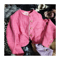 Premium fashion indah thrift pakaian jaket tangan kedua digunakan pakaian wol untuk wanita