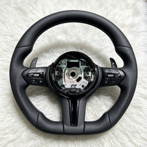 Volante de Cuero Perforado con Base Plana al por Mayor para <span class=keywords><strong>BMW</strong></span> X3 X4 X5 X6 X7 M3 M4 F01 F10 F11 F15 F20 F22 F30 F32 F33 F34 - Product Image 1