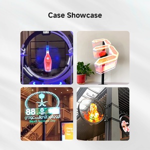 เครื่องฉายภาพโฮโลแกรม 3 มิติ แบบพัดลม LED สำหรับโฆษณาและโปรโมชั่นงานกลางแจ้ง รุ่น 010 - Product Image 3