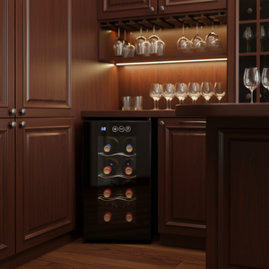 <span class=keywords><strong>Nevera</strong></span> para Vinos <span class=keywords><strong>Vertical</strong></span> de 22L con Capacidad para 8 Botellas, Ideal para Cocina - Product Image 6