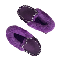 Mocassins d'hiver chauds en fourrure mérinos faits à la main chaussures plates chaussures en cuir de mouton véritable avec fourrure à l'intérieur pour femmes