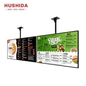 Panneau de menu d'affichage usb personnalisé, support mural Lcd, panneau publicitaire électrique d'intérieur, 32 43 55 pouces