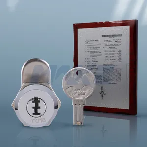 M4 kunci ukuran Mini kunci datar Keamanan kustom paten internasional untuk kotak alat