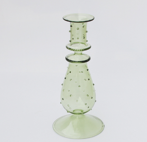 เชิงเทียนแก้วทรงยาวสีสันสดใสแบบเป่าด้วยมือสไตล์อียิปต์ ผลิตตามสั่ง พร้อมลวดลายจุดตกแต่ง - Product Image 6