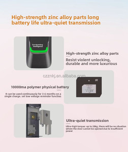 מנעול דלת ביומטרי חכם עם זיהוי פנים וקרובית עיניים, אנדרואיד 11,  <span class=keywords><strong>WiFi</strong></span>, כרטיס זיכרון, עמיד בפני פירוק, אפליקציית Tuya, מבית HFSecurity - Product Image 2