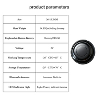 Mini Rastreador GPS Impermeable, AirTag GPS para Mascotas y Niños, Bluetooth para Sistema Dual iOS y Android, Uso Directo con la Aplicación