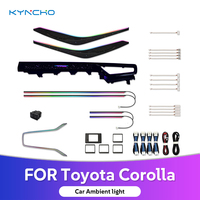 Kit d'éclairage ambiant LED pour voiture KYNCHO 64 couleurs pour Toyota Corolla 2019 2026, contrôle par application Bluetooth, éclairage intérieur automobile 12V