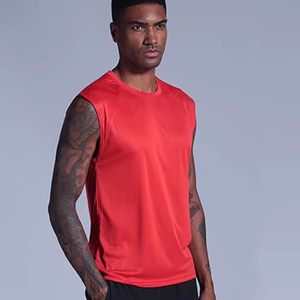 Men O-Neck Fitness Sportswear Plain Tank Top <b>Sleeveless</b> <b>Tshirt</b> Breathable Workout Sports Tank Top Gym Athletes Mens Tank Top - Product Image 3