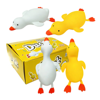 Entrepôt USA – Jouet anti-stress géant réaliste en forme de canard jaune et blanc, 36*16.5cm, pour soulager le stress