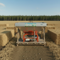 Nouveau produit phare : Épandeur d'engrais et d'insecticides agricoles Runzheng en acier inoxydable, capacité 300 kg, avec trémie en acier 201 haute résistance