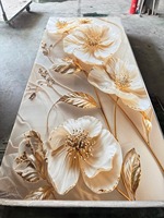 Panneau mural en PVC imitation marbre, revêtement imperméable avec finition UV, design intérieur moderne, Wandpaneel
