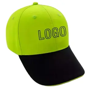 Mũ Bóng Chày Giặt Thiết Kế Hip Pop Bán Sỉ Màu Sắc Mũ Logo Tùy Chỉnh Mũ Neon