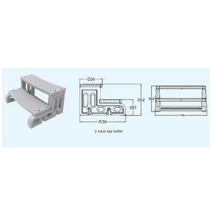 Échelle de <span class=keywords><strong>piscine</strong></span> <span class=keywords><strong>hors</strong></span> <span class=keywords><strong>sol</strong></span> en plastique classique et populaire SPA LADDER - Product Image 2