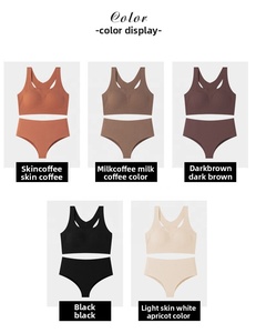 Offre Spéciale : Ensemble Soutien-Gorge <span class=keywords><strong>de</strong></span> Sport Sans Armature et Sans Coutures Dos Nageur pour <span class=keywords><strong>Femme</strong></span>, Ensemble Soutien-Gorge <span class=keywords><strong>de</strong></span> Yoga Sans Armature et Culotte, Ensemble <span class=keywords><strong>Sous</strong></span>-Vêtements <span class=keywords><strong>de</strong></span> Course - Product Image 6