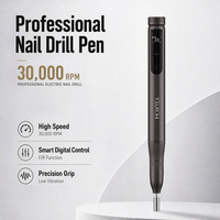 Ensemble de stylo perceuse à ongles électrique rechargeable par USB HOWYEA, lime électrique sans fil en forme de stylo