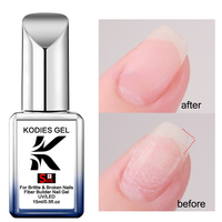Base de Gel UV OEM SOS en Fibres de Caoutchouc Non Toxique pour Réparer les Ongles Cassés et Abîmés, pour des Ongles Plus Forts
