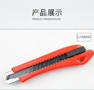 Couteau utilitaire rétractable manuel, coupe-plastique avec outil de coupe en ABS, lame en acier à haute teneur en carbone, personnalisable OEM - Product Image 3