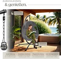 Chaise suspendue de siège d'oscillation de meubles d'intérieur extérieurs de production d'usine avec le coussin jusqu'à 160kgs