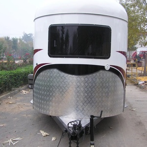 HERUI Nuevo Semirremolque de Lujo para Tres Caballos con 2 Ejes, Frenos Eléctricos de Doble Eje, Capacidad de Carga de 4T, Remolque para Caballos - Product Image 1