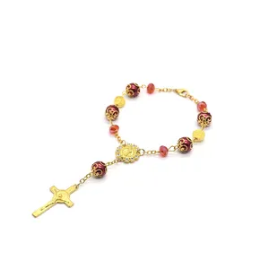 Recuerdos <span class=keywords><strong>de</strong></span> Bautizo Pulsera <span class=keywords><strong>de</strong></span> Cuentas con Cruz y Ala <span class=keywords><strong>de</strong></span> Ángel Mini Rosarios <span class=keywords><strong>de</strong></span> <span class=keywords><strong>Dedo</strong></span> <span class=keywords><strong>de</strong></span> Acrílico para Eventos <span class=keywords><strong>de</strong></span> la Iglesia - Product Image 2