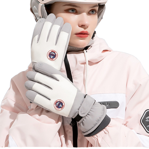 Gants de sport d'hiver pour hommes et femmes, compatibles écran tactile, respirants, écologiques, longueur poignet, mitaines épaisses en coton/polyester pour l'extérieur - Product Image 1