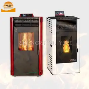 Commercial Energy Saving And Environmental Pellet Heating Furnace Household Automatic Protection Smokeless Real Fire Fireplace