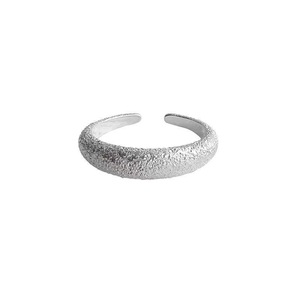Anillo de plata de ley S925 con acabado mate para mujer, anillo minimalista para el dedo índice, regalo de joyería de moda. - Product Image 5