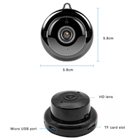 CCTV nirkabel Mini HD, kamera rumah pintar dengan Audio dua arah Wifi kartu memori pilihan penyimpanan Data CMOS Sensor pencitraan