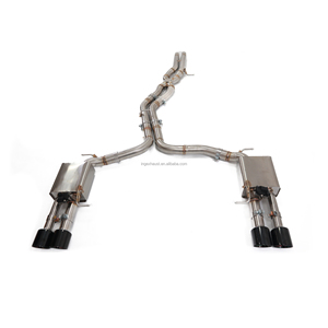 Venta Directa de Fábrica <span class=keywords><strong>ING</strong></span> para Audi A7 C8 3.0T, Silenciador Catback de Acero Inoxidable con Válvula, Tubos de Escape de Alto Rendimiento - Product Image 1