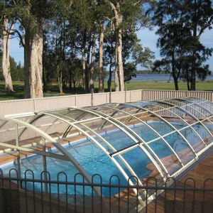 Cubierta <span class=keywords><strong>de</strong></span> Piscina <span class=keywords><strong>de</strong></span> Aluminio <span class=keywords><strong>de</strong></span> Alta Resistencia con Sellado Impermeable y Techo <span class=keywords><strong>de</strong></span> Vidrio Aislante Resistente a Impactos - Product Image 4