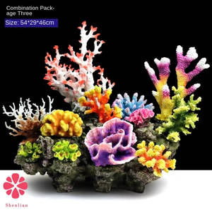 Kunstmatige koraalrifdecoraties, milieuvriendelijke <span class=keywords><strong>plastic</strong></span> aquariumaccessoires, aquariumlandschapsarchitectuur - Product Image 2