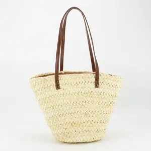 Summer New Large Women's Handmade Tote Beach Bag Zipper Closure Simple Luxury Fashion Bucket Braided Straw Shopping Party Travel