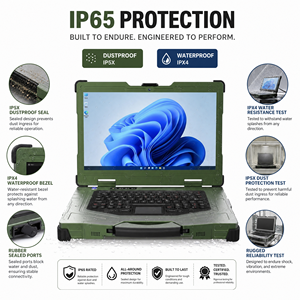 Fully Rugged Laptop Intel Core i9 13th Gen RTX 4060 Dedicated Graphics High Performance Industrial Notebook Sunlight Readable - Product Image 5