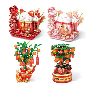 Bloques de Construcción de Árbol de Naranjos de Año Nuevo de Lele Brother con Luz y Música, Decoración de Festival de <span class=keywords><strong>Primavera</strong></span>, Juguete de Modelo, Regalo - Product Image 5