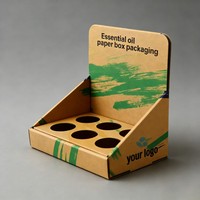 Boîte de présentation pliable durable en carton, lot de 6, pour vente en gros, personnalisable en usine, pour emballage de bouteilles de bière et de jus, prête à l'emploi en rayon (CDU)