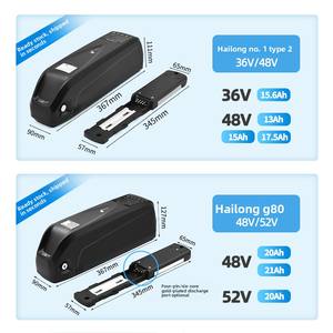Baterai Lithium Sepeda Listrik Model Hailong 48V 52V 13Ah 20Ah 25Ah 30Ah Tersedia di Gudang Luar Negeri Inggris 055 - Product Image 2