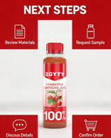 Yutangyuan 100% Appelversepersen Crabapple fruitsap 300ml fles LAGE GI Goed te schudden Drinkbaar 12 maanden houdbaarheid Hebei