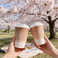 Gobelets en mousse 3D personnalisés en papier alimentaire imprimé – Contenants pour boissons chaudes ou froides à emporter (café, jus)