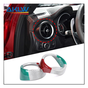 <span class=keywords><strong>Alfa</strong></span> <span class=keywords><strong>Romeo</strong></span> <span class=keywords><strong>Stelvio</strong></span> - Juego de 2 Piezas de Molduras Interiores de Consola Central de Lujo en Fibra de Carbono Tricolor para el Tablero - Product Image 1