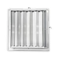 10x10 pouces en aluminium carré plafond diffuseur évent couverture cvc grille d'alimentation avec contrôle de débit