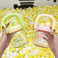 Gourde portable pour enfants de 800 ml, grande capacité, sans BPA, réutilisable, avec paille, pour les voyages