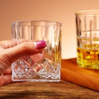 Verre à whisky, verre ménager à motif diamant, ensemble de verres à motif vertical, verre à liqueur, verre à bière épaissi