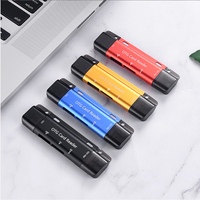 Lector de Tarjetas de Memoria USB-C 3 en 1 Jaya de Aleación de Aluminio con Puertos SD y USB para MacBook y PC (Externo)