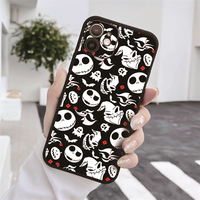 Coque de téléphone de luxe Halloween Chauve-Souris Citrouille Mat TPU Antichoc Premium Impression pour iPhone 14 Pro Max 16Pro 8Plus