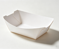Boîte en papier kraft imprimée sur mesure, résistante à la graisse, empilable, pour les collations à emporter, la restauration, la vente en gros