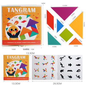 Set di Puzzle Tangram in legno colorato <span class=keywords><strong>per</strong></span> giocattoli <span class=keywords><strong>per</strong></span> <span class=keywords><strong>bambini</strong></span> giocattolo educativo in legno <span class=keywords><strong>per</strong></span> la geometria del cervello Tangram Puzzle - Product Image 2