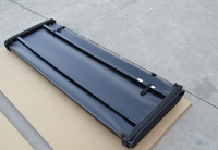 Accesorios de coche suave Tri plegable Tonneau cubierta de cama para Nissan Navara Mazda BT50 Mitsubishi Triton L200 2015 + 4 puerta