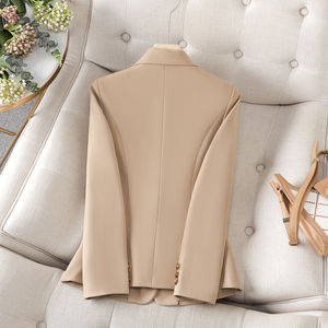 Top décontracté et à la mode pour femmes Veste grande taille à manches longues Veste de costume à bouton unique pour le bureau d'affaires - Product Image 5