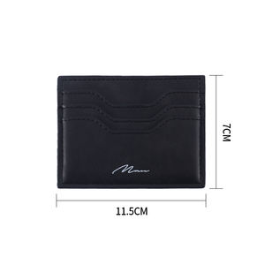 맞춤형 디자인 RFID 차단 울트라 슬림 지갑 미니멀리스트 은행 및 신용 카드 케이스 없음 마감 패션 스타일 - Product Image 2